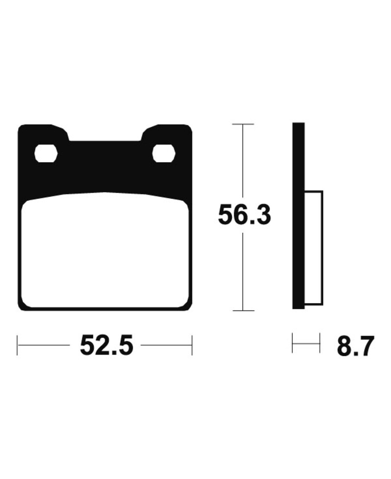 Plaquettes de frein TECNIUM Performance metal fritte - MR201 MR201