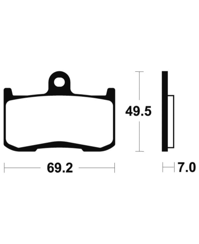 Plaquettes de frein TECNIUM Racing metal fritte carbone - MCR282 MCR282