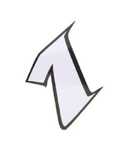 AUTOCOLLANT NUMERO 1 BLANC L13