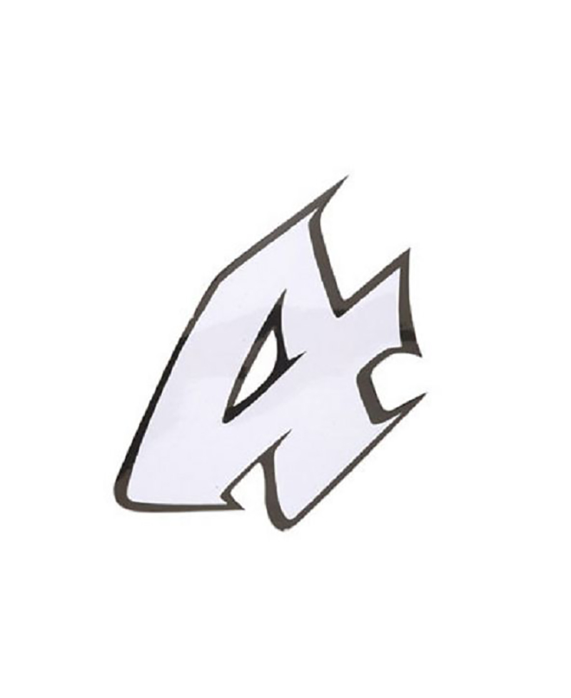 AUTOCOLLANT NUMERO 4 BLANC L13