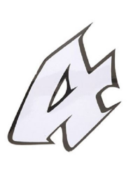 AUTOCOLLANT NUMERO 4 BLANC L13