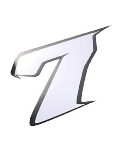 AUTOCOLLANT NUMERO 7 BLANC L 9