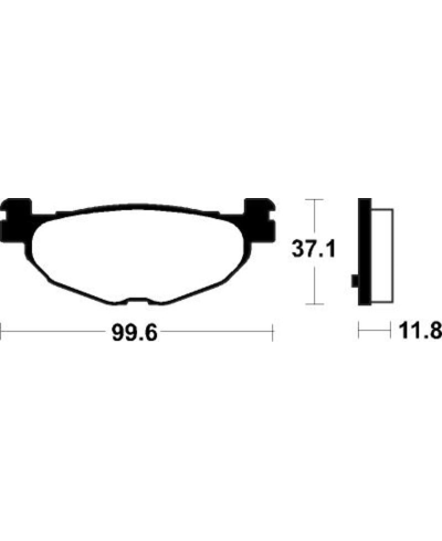 Plaquettes de frein TECNIUM Scooter organique - ME312 ME312