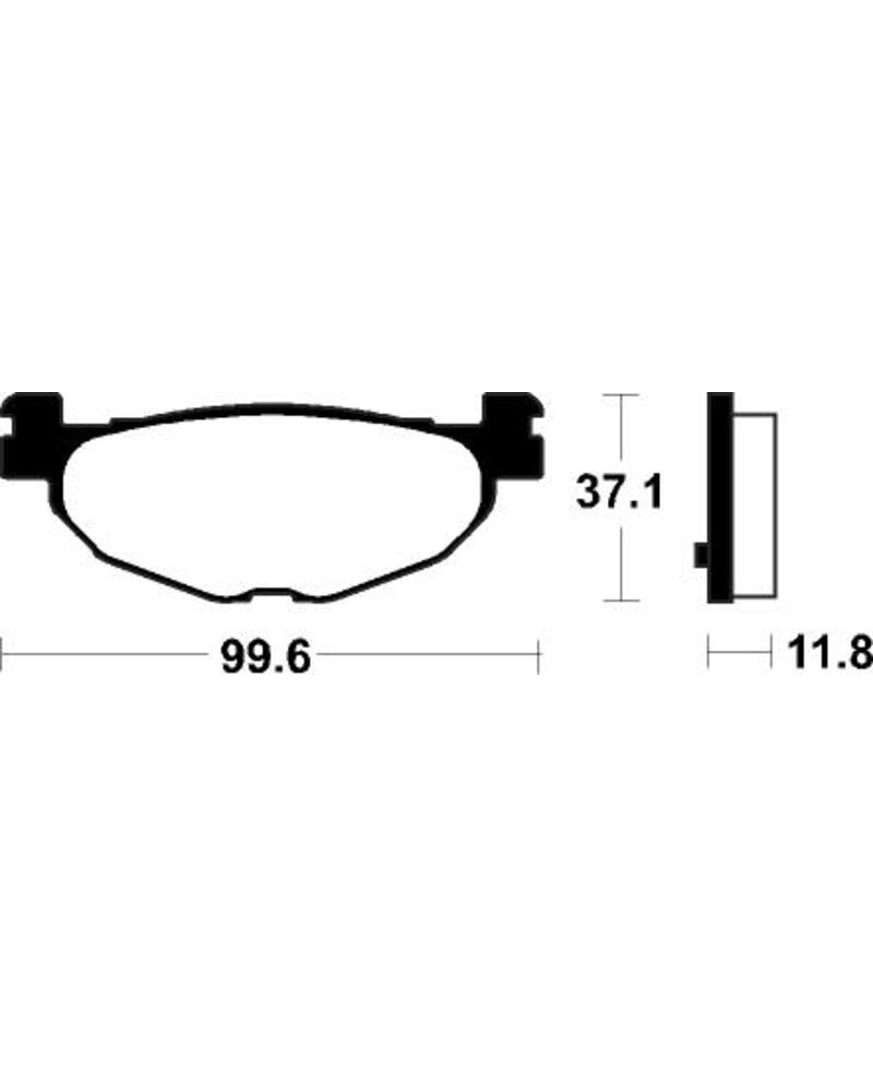 Plaquettes de frein TECNIUM Scooter organique - ME312 ME312