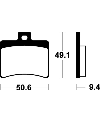Plaquettes de frein TECNIUM Scooter organique - ME247 ME247