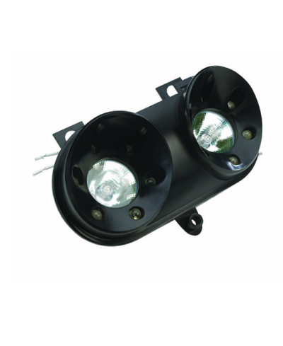 DOUBLE OPTIQUE TUN'R* ADAPT. BOOSTER ROCKET/NEXT NOIR AVEC LEDS BLEUES