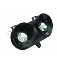 DOUBLE OPTIQUE TUN'R* ADAPT. BOOSTER ROCKET/NEXT NOIR AVEC LEDS BLEUES