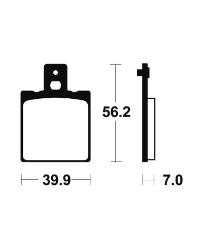 Plaquettes de frein TECNIUM MX/Quad metal fritte - MO19 MO19