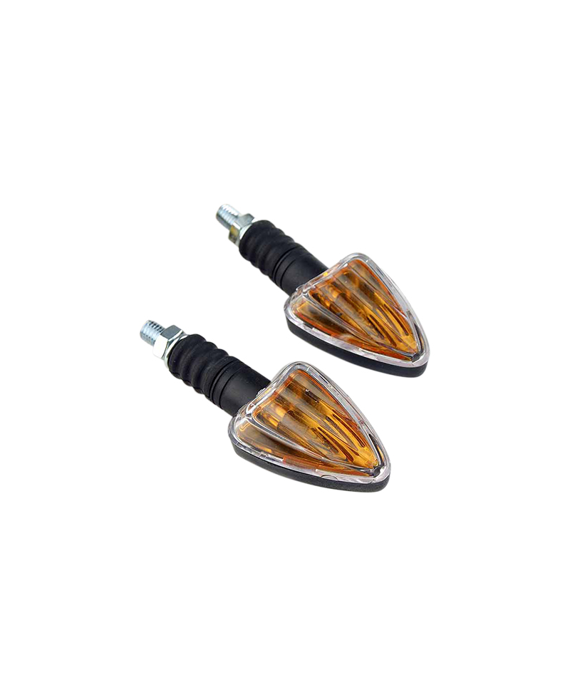 CLIGNOTANT TUN'R TRIANGLE F.COURTE NOIR/TRANSPARENT (PR) HOMOLOGUE CE