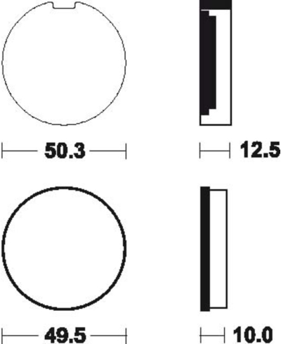 Plaquettes de frein TECNIUM route organique - MA3 MA3