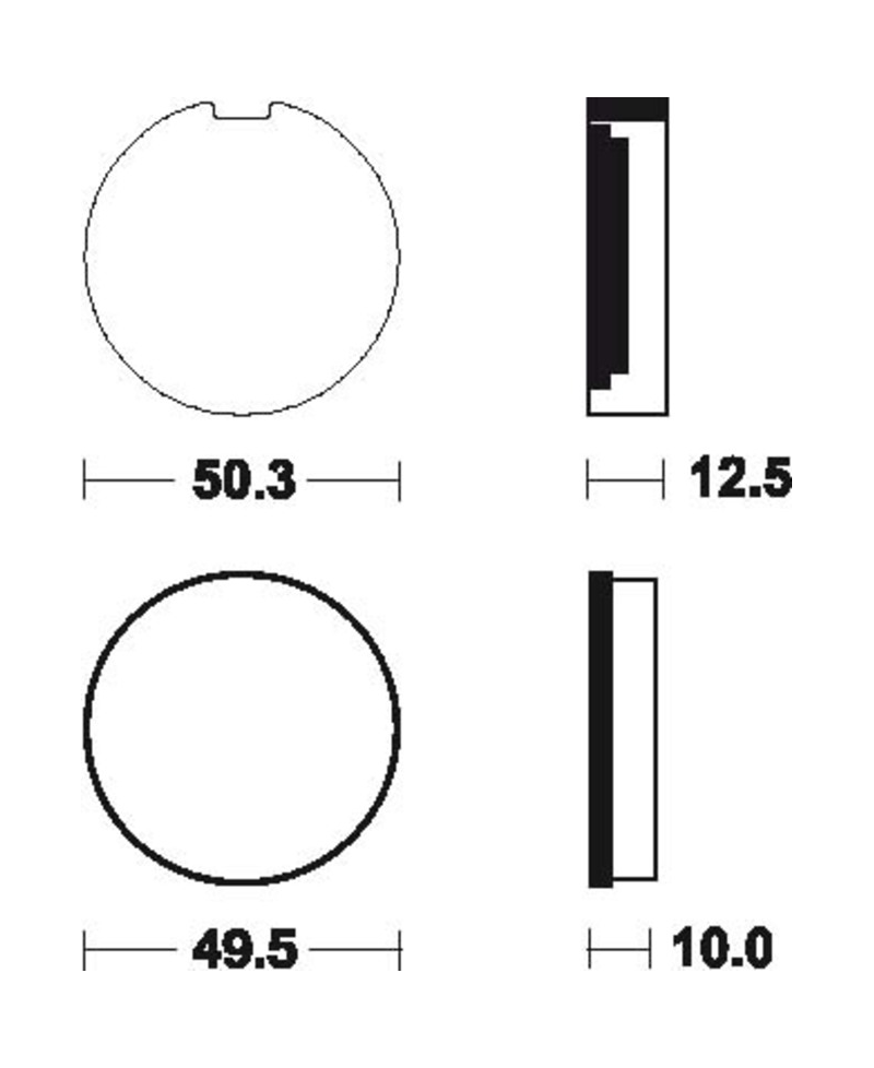 Plaquettes de frein TECNIUM route organique - MA3 MA3