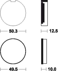 Plaquettes de frein TECNIUM route organique - MA3 MA3
