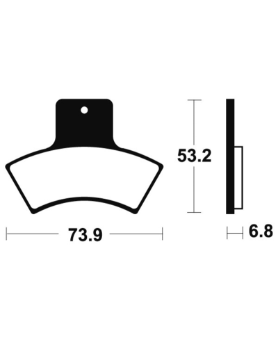 Plaquettes de frein TECNIUM MX/Quad metal fritte - MOA255 MOA255