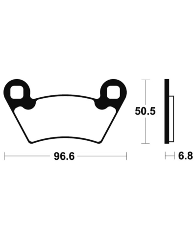 Plaquettes de frein TECNIUM MX/Quad metal fritte - MOA300 MOA300