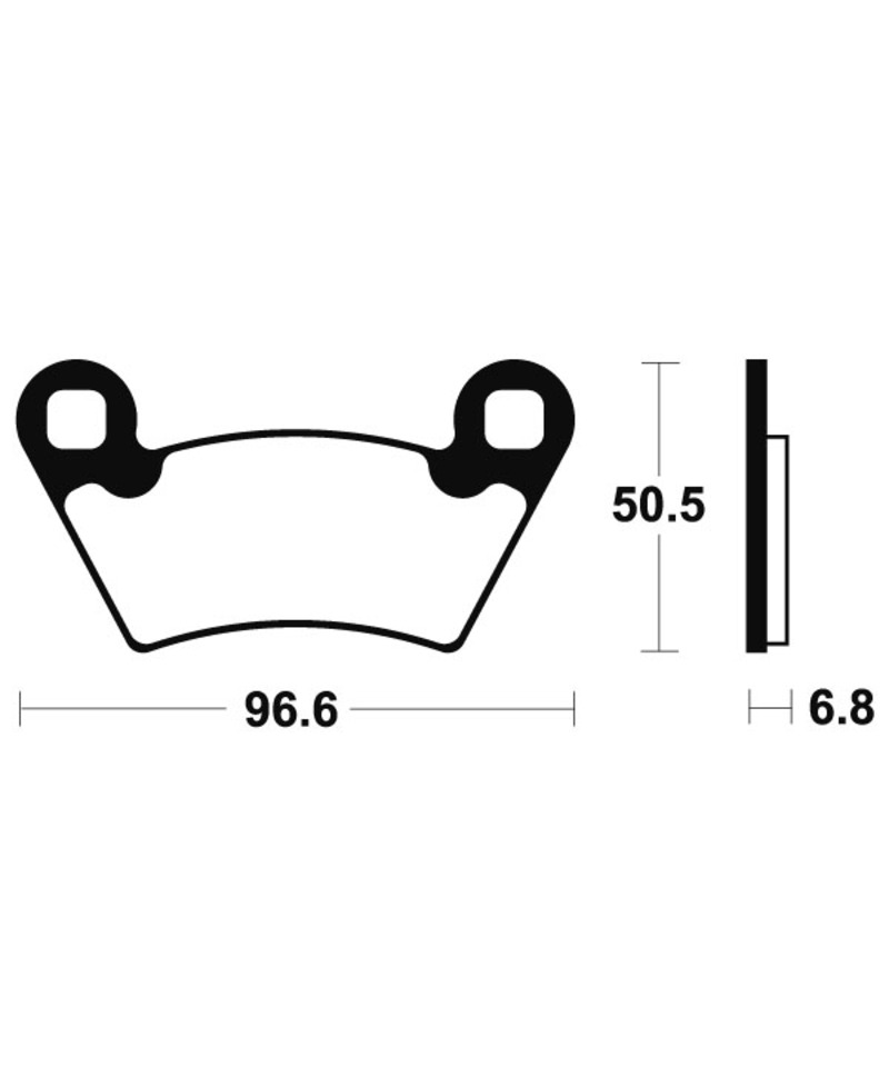 Plaquettes de frein TECNIUM MX/Quad metal fritte - MOA300 MOA300