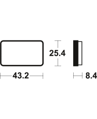 Plaquettes de frein TECNIUM MX/Quad metal fritte - MOA327 MOA327