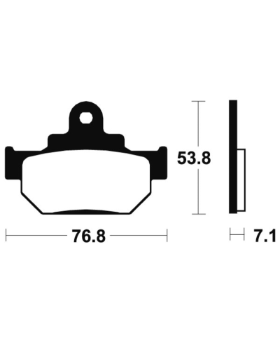 Plaquettes de frein TECNIUM route organique - MA81 MA81