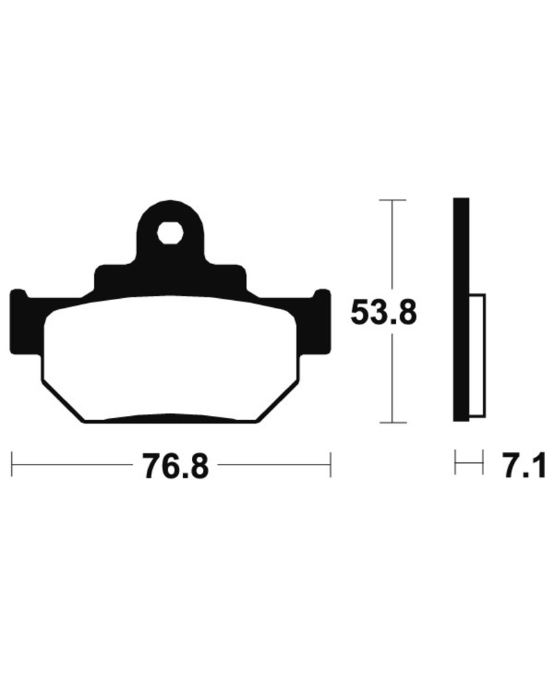 Plaquettes de frein TECNIUM route organique - MA81 MA81