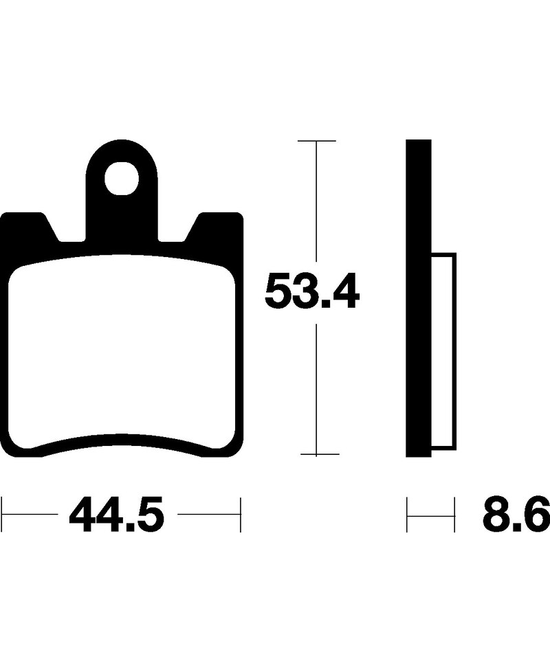 Plaquettes de frein TECNIUM Scooter organique - ME240 ME240