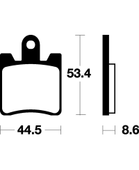 Plaquettes de frein TECNIUM Scooter organique - ME240 ME240