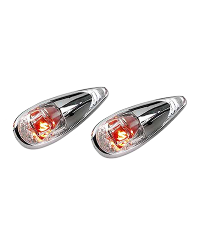 FEU DECORATIF TUN'R* GOUTTE D'EAU MICRO CLIPS ECLAIRAGE ORANGE/CHROME (PR)