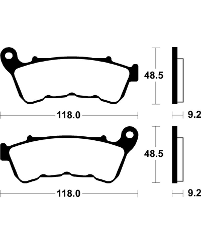 Plaquettes de frein TECNIUM Performance metal fritte - MF434 MF434
