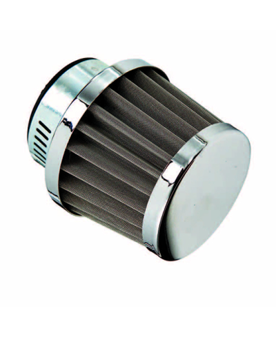 FILTRE A AIR TUN'R D28-35 CONIQUE KN PM DROIT CHROME