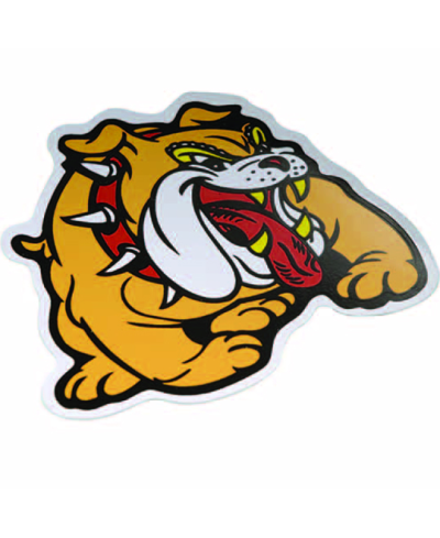 AUTOCOLLANT ANIMAL BOULEDOG (10X10.5CM)