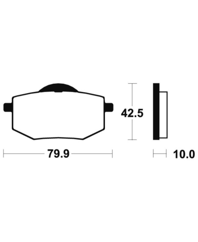 Plaquettes de frein TECNIUM route organique - MA116 MA116