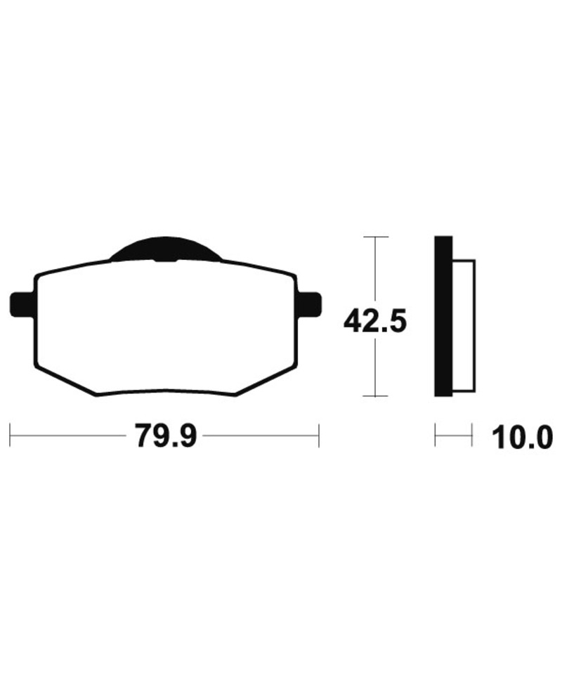 Plaquettes de frein TECNIUM route organique - MA116 MA116