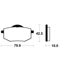 Plaquettes de frein TECNIUM route organique - MA116 MA116