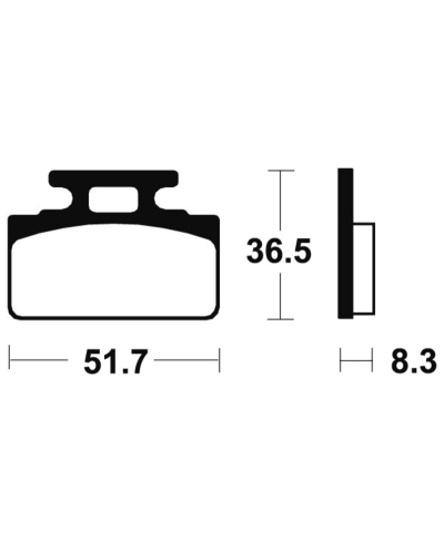Plaquettes de frein TECNIUM route organique - MA118 MA118