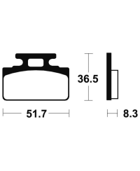 Plaquettes de frein TECNIUM route organique - MA118 MA118