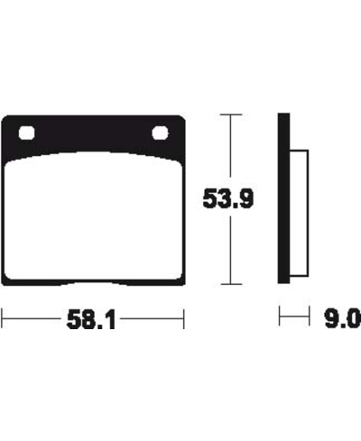 Plaquettes de frein TECNIUM route organique - MA12 MA12