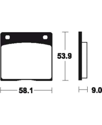 Plaquettes de frein TECNIUM route organique - MA12 MA12