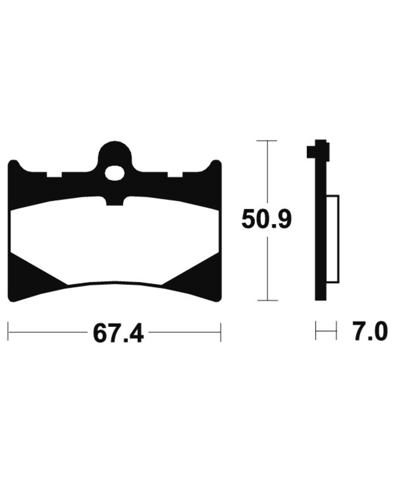 Plaquettes de frein TECNIUM route organique - MA101 MA101