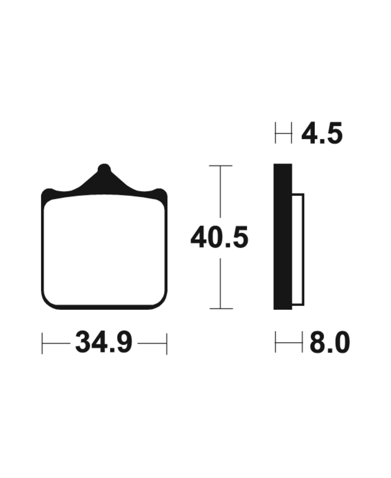 Plaquettes de frein TECNIUM Performance metal fritte - MF370 MF370