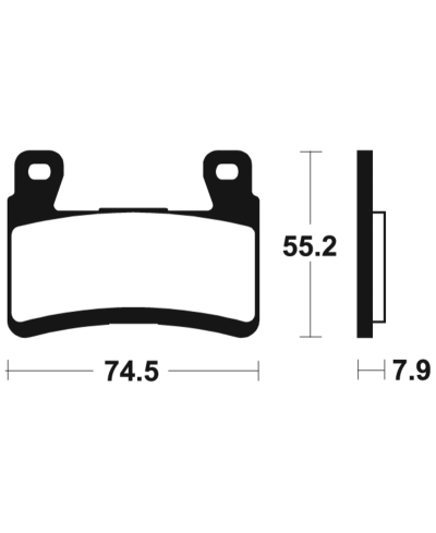Plaquettes de frein TECNIUM Performance metal fritte - MF394 MF394