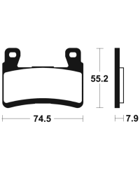 Plaquettes de frein TECNIUM Performance metal fritte - MF394 MF394