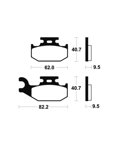 Plaquettes de frein TECNIUM MX/Quad metal fritte - MO267 MO267