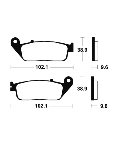Plaquettes de frein TECNIUM route organique - MA200 MA200