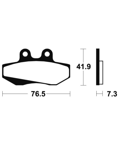 Plaquettes de frein TECNIUM route organique - MA152 MA152