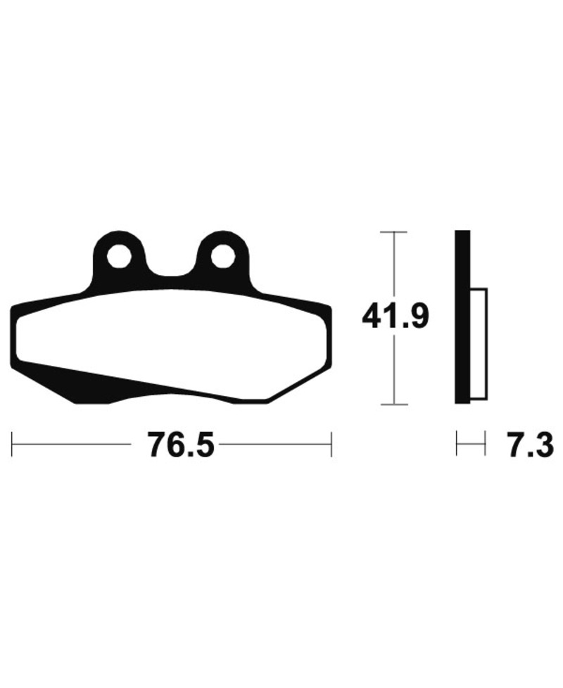 Plaquettes de frein TECNIUM route organique - MA152 MA152