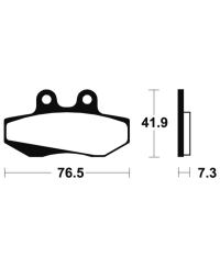 Plaquettes de frein TECNIUM route organique - MA152 MA152