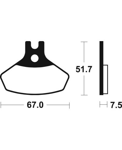 Plaquettes de frein TECNIUM MX/Quad metal fritte - MO407 MO407
