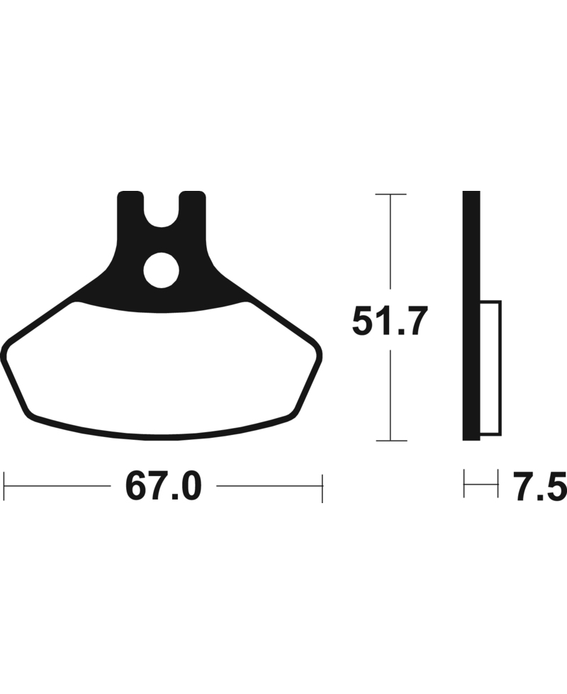Plaquettes de frein TECNIUM MX/Quad metal fritte - MO407 MO407