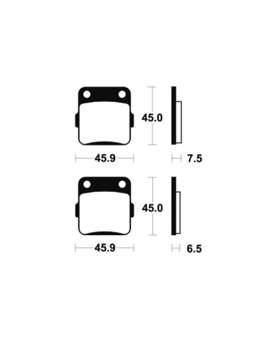 Plaquettes de frein TECNIUM MX/Quad metal fritte - MO62 MO62