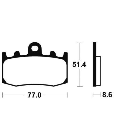 Plaquettes de frein TECNIUM route organique - MA296 MA296
